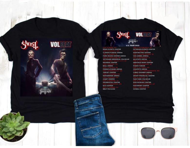 New Ghost and Volbeat 2022 Tour T-Shirt 3XL
New Ghost and Volbeat 2022 Tour T-Shirt 3XL