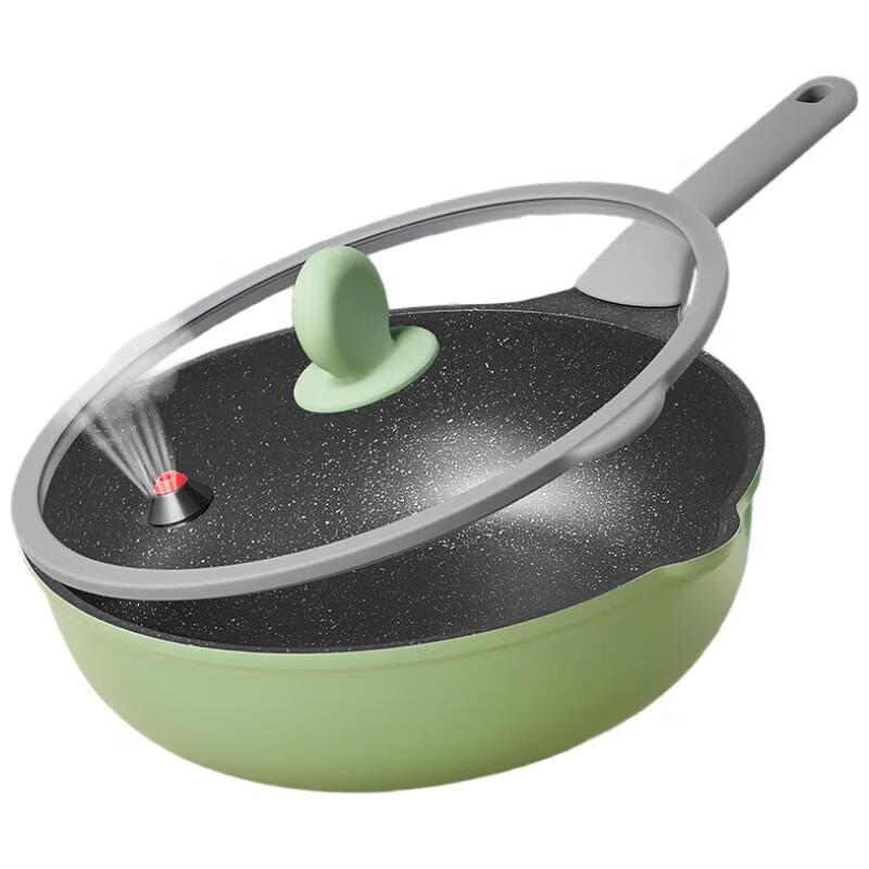 Chuidahuang Bamboo Green Stone 32cm Non-stick Wok
Chuidahuang Bamboo Green Stone 32cm Non-stick Wok