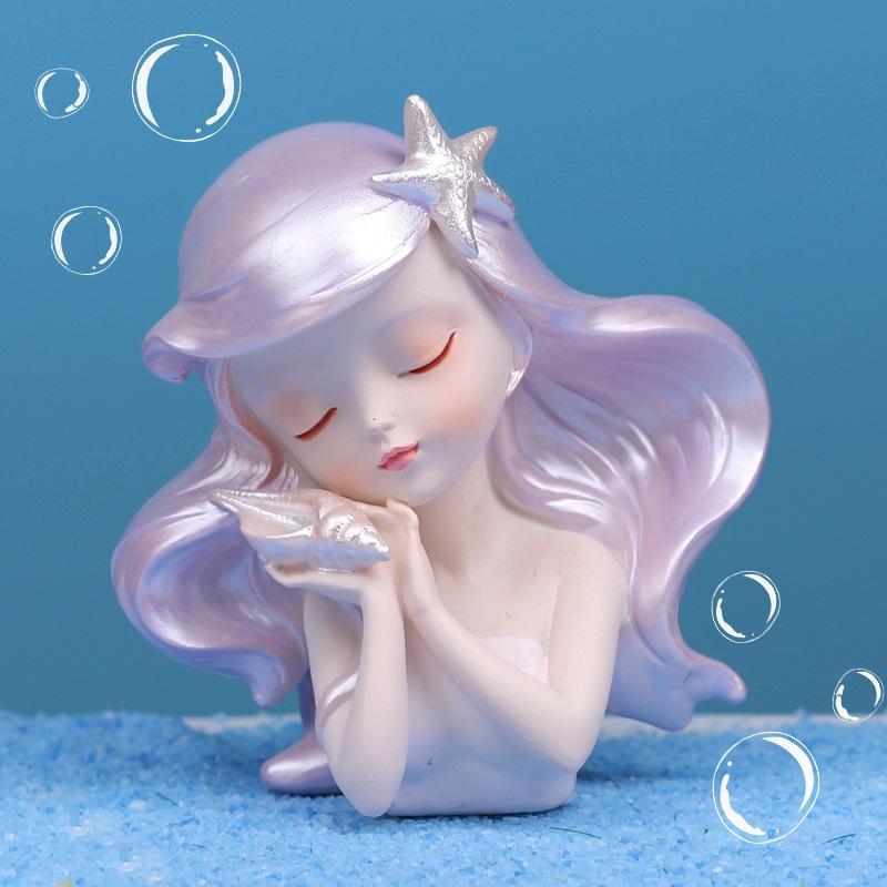 Pretty Ocean Fairy Girls Ornaments Long Haired Fairy Delicate Resin Ornaments Gift for Friends Desk Car Home Decoration
Pretty Ocean Fairy Girls Ornaments Long Haired Fairy Delicate Resin Ornaments Gift for Friends Desk Car Home Decoration