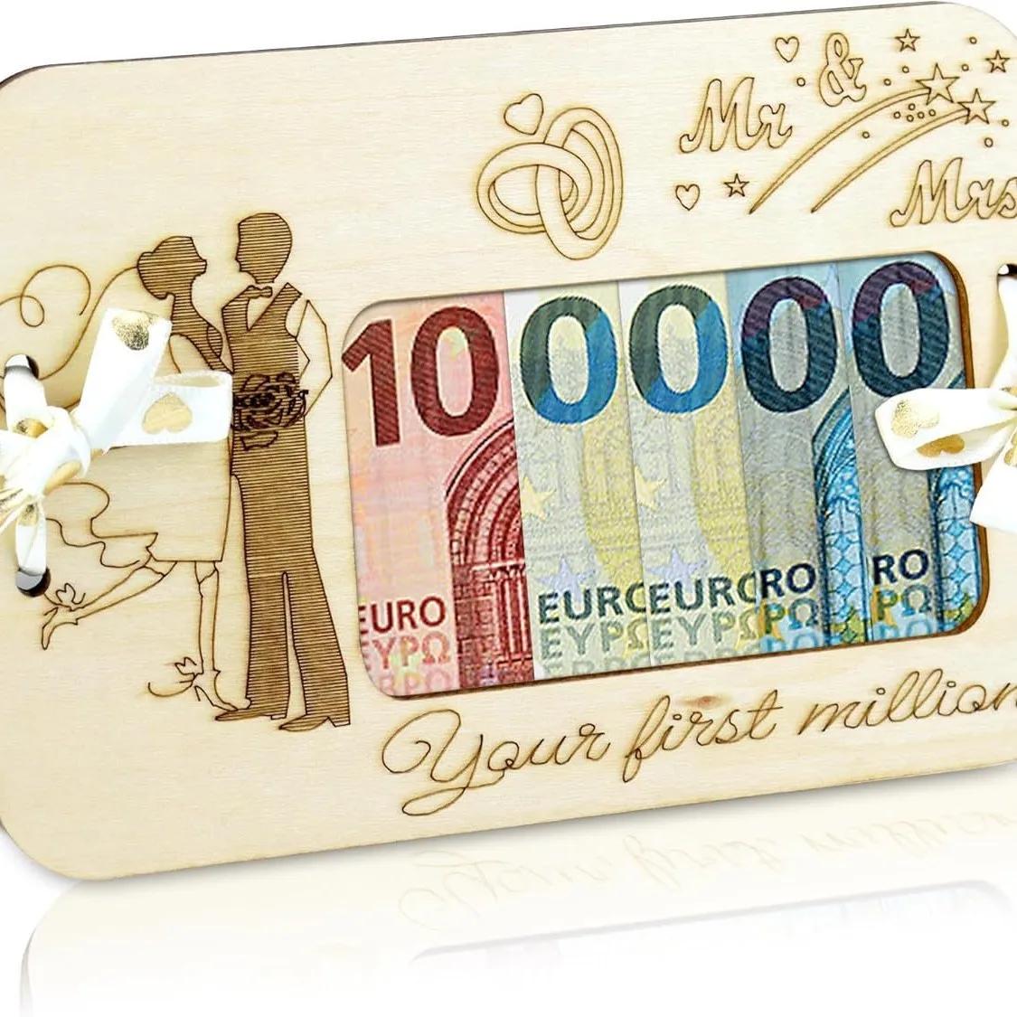 “Your First Million” Creative DIY Surprise Birthday Present For Kids Adults Couples Wooden Money Holder Cash Clip Wallet Gift 12x18cm
“Your First Million” Creative DIY Surprise Birthday Present For Kids Adults Couples Wooden Money Holder Cash Clip Wallet Gift 12x18cm