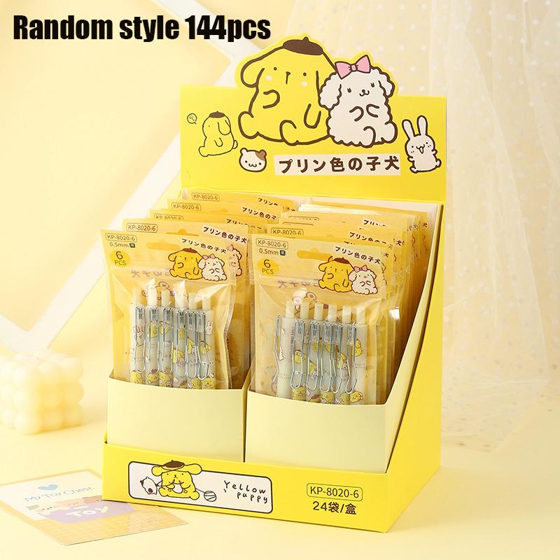 Back to school season 144pcs 0.5mm Cartoon cute yellow dog patterns Black push action pen, cute Animal theme Office signature pen, school prize Random style 144pcs
Back to school season 144pcs 0.5mm Cartoon cute yellow dog patterns Black push action pen, cute Animal theme Office signature pen, school prize Random style 144pcs