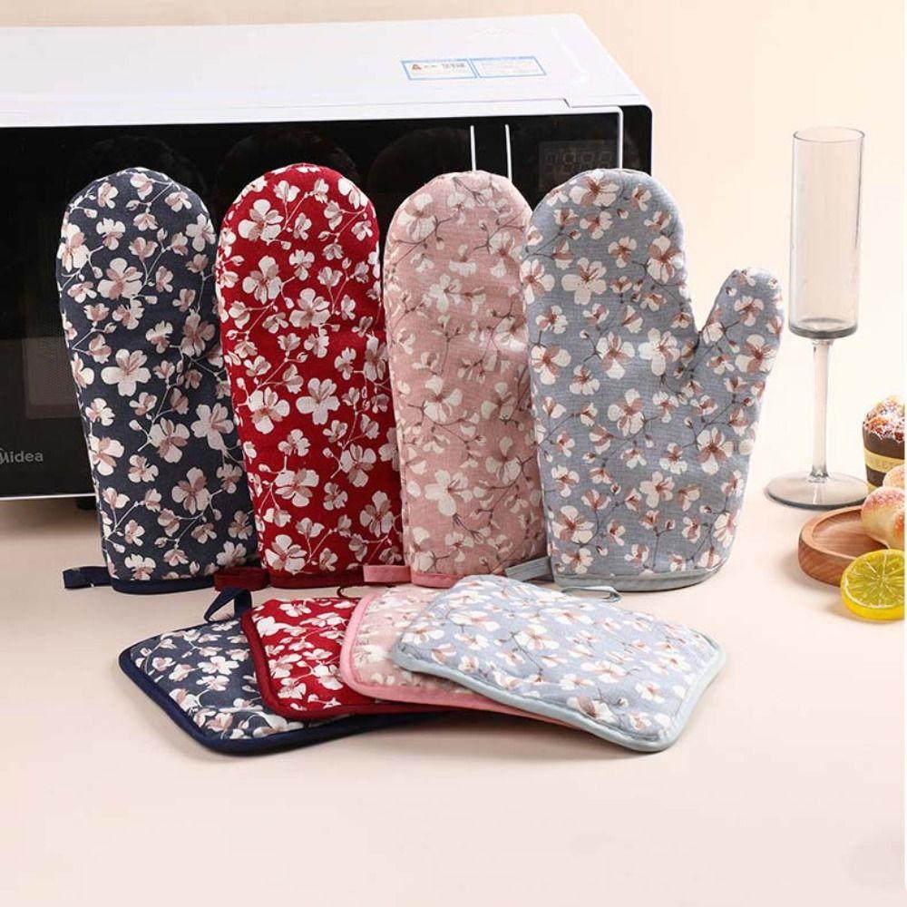 Heat Resistant Oven Mitts Thickened Insulation Pad BBQ Glove Baking Mitt Set Microwave красный
Heat Resistant Oven Mitts Thickened Insulation Pad BBQ Glove Baking Mitt Set Microwave красный