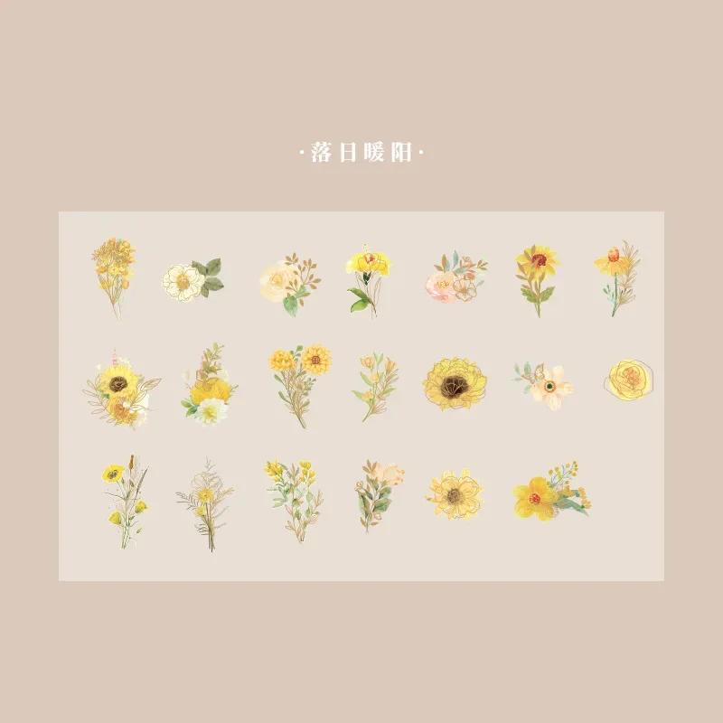 40Pcs/Bag Aesthetic Flower Stickers Pack Fresh Plant Hand Account DIY Material Decorative Stationery Stickers for Party Favors
40Pcs/Bag Aesthetic Flower Stickers Pack Fresh Plant Hand Account DIY Material Decorative Stationery Stickers for Party Favors