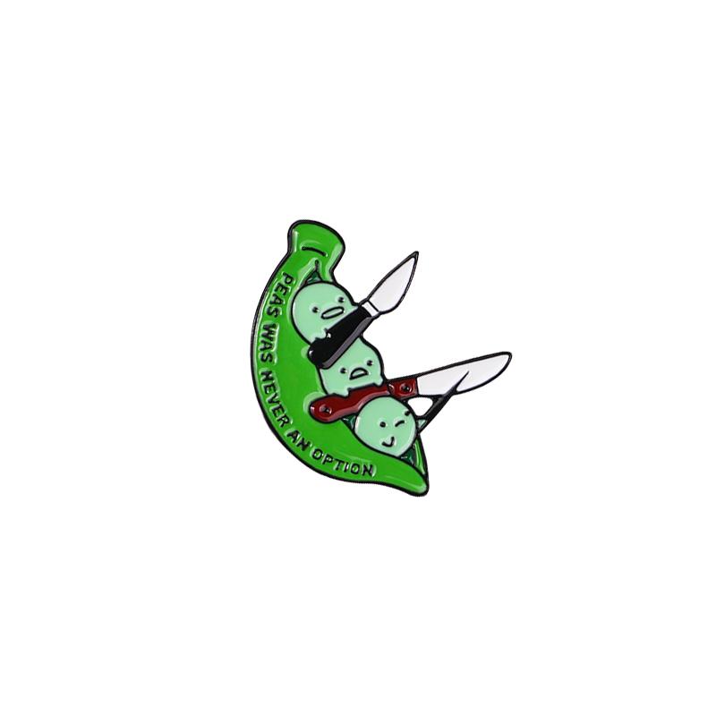 Creative Knife Letter Pease Green Brooch Peas Was Never An Option Enamel Pins For Dress Clothes Jewlery Decoration Freeshipping
Creative Knife Letter Pease Green Brooch Peas Was Never An Option Enamel Pins For Dress Clothes Jewlery Decoration Freeshipping