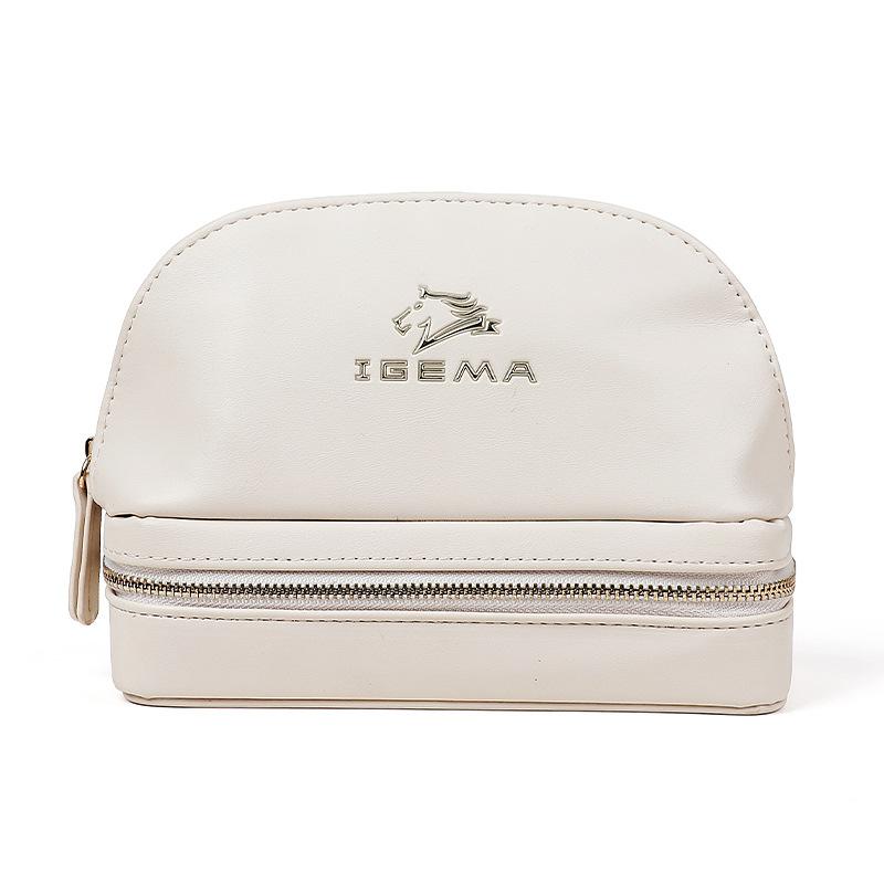 Модный портативный двухслойный полукруглый косметический кейс большой вместимости для мытья белый
Модный портативный двухслойный полукруглый косметический кейс большой вместимости для мытья белый