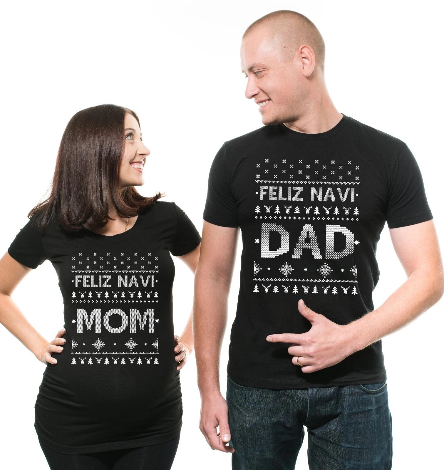 Feliz navi Dad Mom Couple Maternity Tee Shirt True pregnancy Shirt Best Gift 4XL
Feliz navi Dad Mom Couple Maternity Tee Shirt True pregnancy Shirt Best Gift 4XL