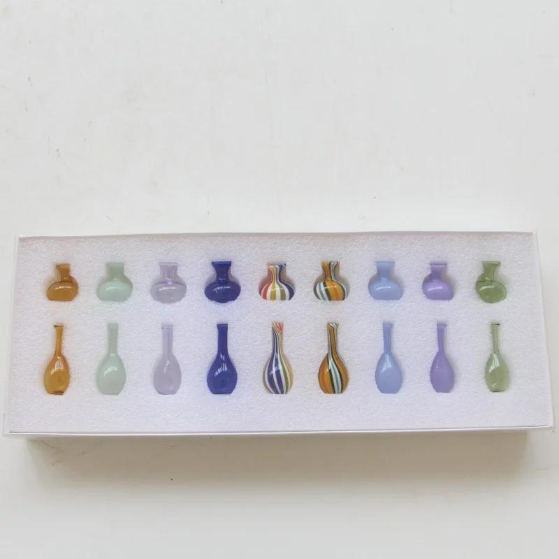 Mini Vase Small-sized Colored Glass Bottle Hydroponics Terrarium Handmade Glass Ornaments Storage Container Flower Vase
Mini Vase Small-sized Colored Glass Bottle Hydroponics Terrarium Handmade Glass Ornaments Storage Container Flower Vase
