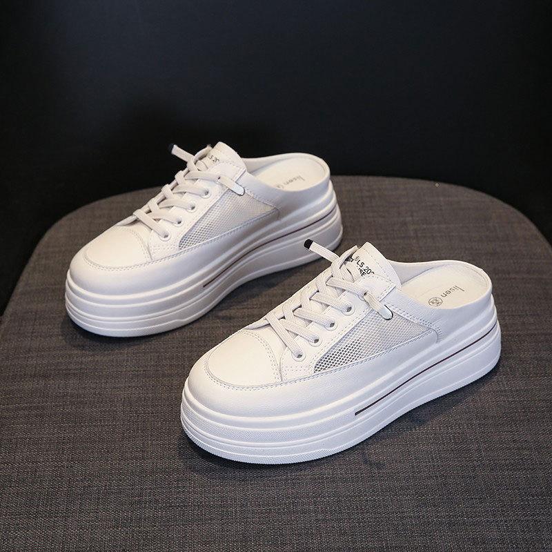 European thick-soled bag head half slippers women s 2024 summer mesh breathable one-pedal lazy shoes inner height increase casual shoes 35
European thick-soled bag head half slippers women s 2024 summer mesh breathable one-pedal lazy shoes inner height increase casual shoes 35
