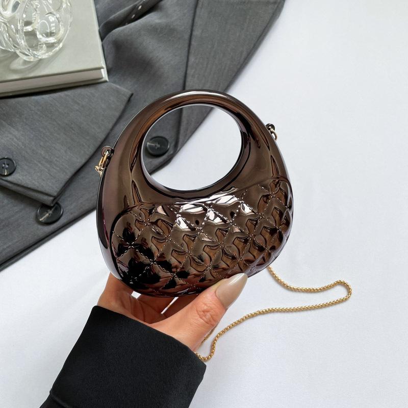 Акриловая коробка-клатч с жестким корпусом, новая ромбовидная мини-сумка-ракушка в виде полумесяца, красочная сумка через плечо для банкета
Акриловая коробка-клатч с жестким корпусом, новая ромбовидная мини-сумка-ракушка в виде полумесяца, красочная сумка через плечо для банкета