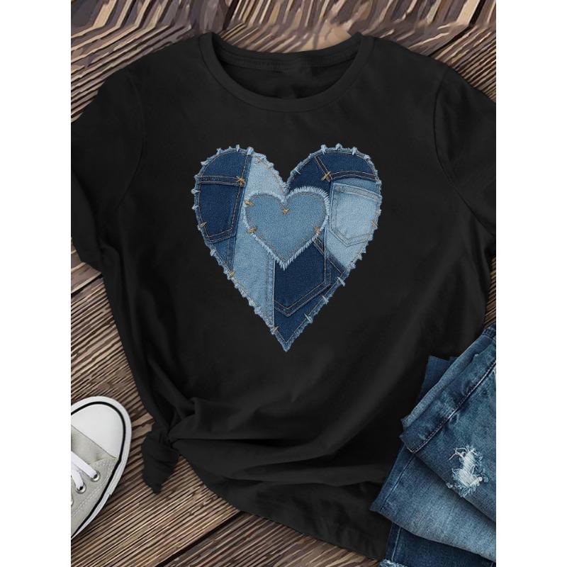 Love women s short sleeves with denim pattern XL
Love women s short sleeves with denim pattern XL