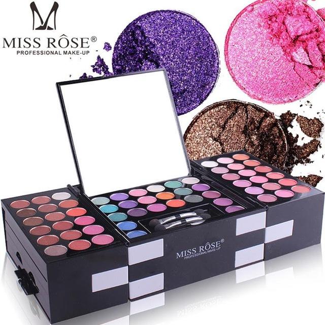Miss Rose 148 цветов Водостойкие долговечные косметические многофункциональные наборы палитр теней для век для макияжа
Miss Rose 148 цветов Водостойкие долговечные косметические многофункциональные наборы палитр теней для век для макияжа