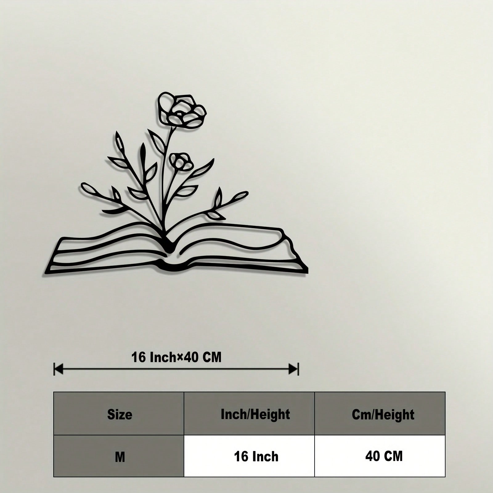 Vintage Iron Wall Decor Metal Book and Rose Art Hanging Library Study Room Gift різнокольоровий
Vintage Iron Wall Decor Metal Book and Rose Art Hanging Library Study Room Gift різнокольоровий
