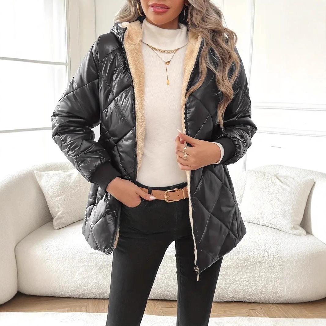 2026 Autumn/Winter New Thick Hooded Cotton Coat with Diamond Grid Coat XXL
2026 Autumn/Winter New Thick Hooded Cotton Coat with Diamond Grid Coat XXL