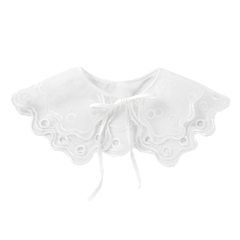 Embroidered Chiffon Blouse Shawl Decorative Faux Collar Wrist Cuffs Optional For Youthful Elegance And Office Wear
Embroidered Chiffon Blouse Shawl Decorative Faux Collar Wrist Cuffs Optional For Youthful Elegance And Office Wear