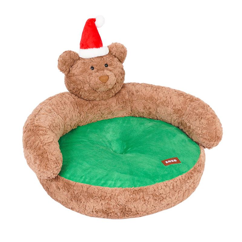 Christmas Bear Pet Sofa Kennel Cat Nest Universal All Seasons Open Pet Bed Small Kennel Supplies
Christmas Bear Pet Sofa Kennel Cat Nest Universal All Seasons Open Pet Bed Small Kennel Supplies