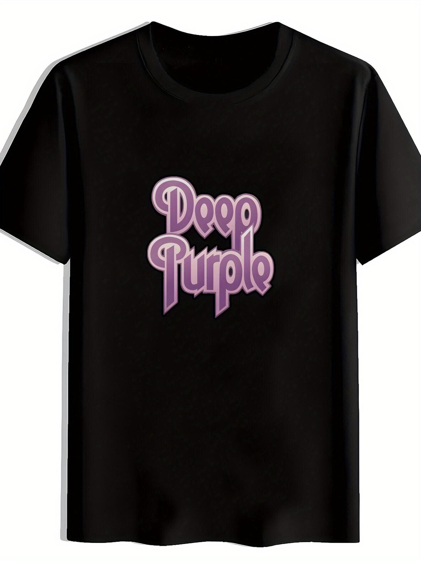 Vintage Rock Band Graphic T-shirt - Deep Purple Print Short Sleeve Round Neck S
Vintage Rock Band Graphic T-shirt - Deep Purple Print Short Sleeve Round Neck S