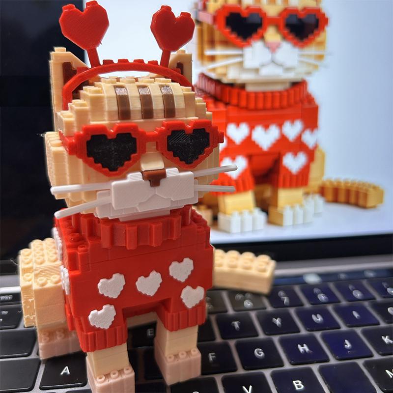 Valentine s Day Romantic Gift DIY Sheriff Cat & Sausage Dog Furniture Ornament Cute Building Blocks Set for Girlfriend/Boyfriend
Valentine s Day Romantic Gift DIY Sheriff Cat & Sausage Dog Furniture Ornament Cute Building Blocks Set for Girlfriend/Boyfriend