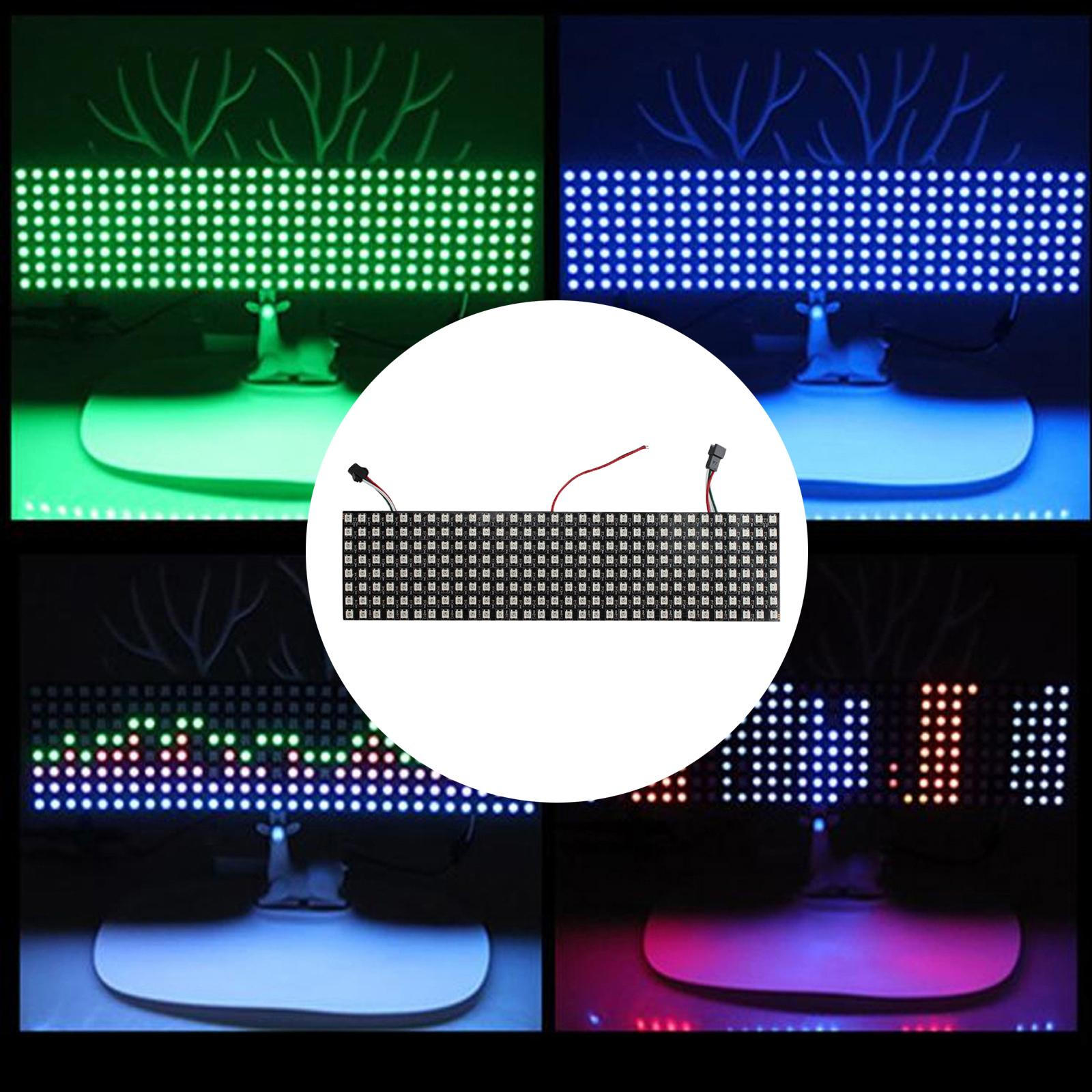 Pixel Panel, WS2812B DC5V RGB Flexible Text Display. 8x32cm
Pixel Panel, WS2812B DC5V RGB Flexible Text Display. 8x32cm
