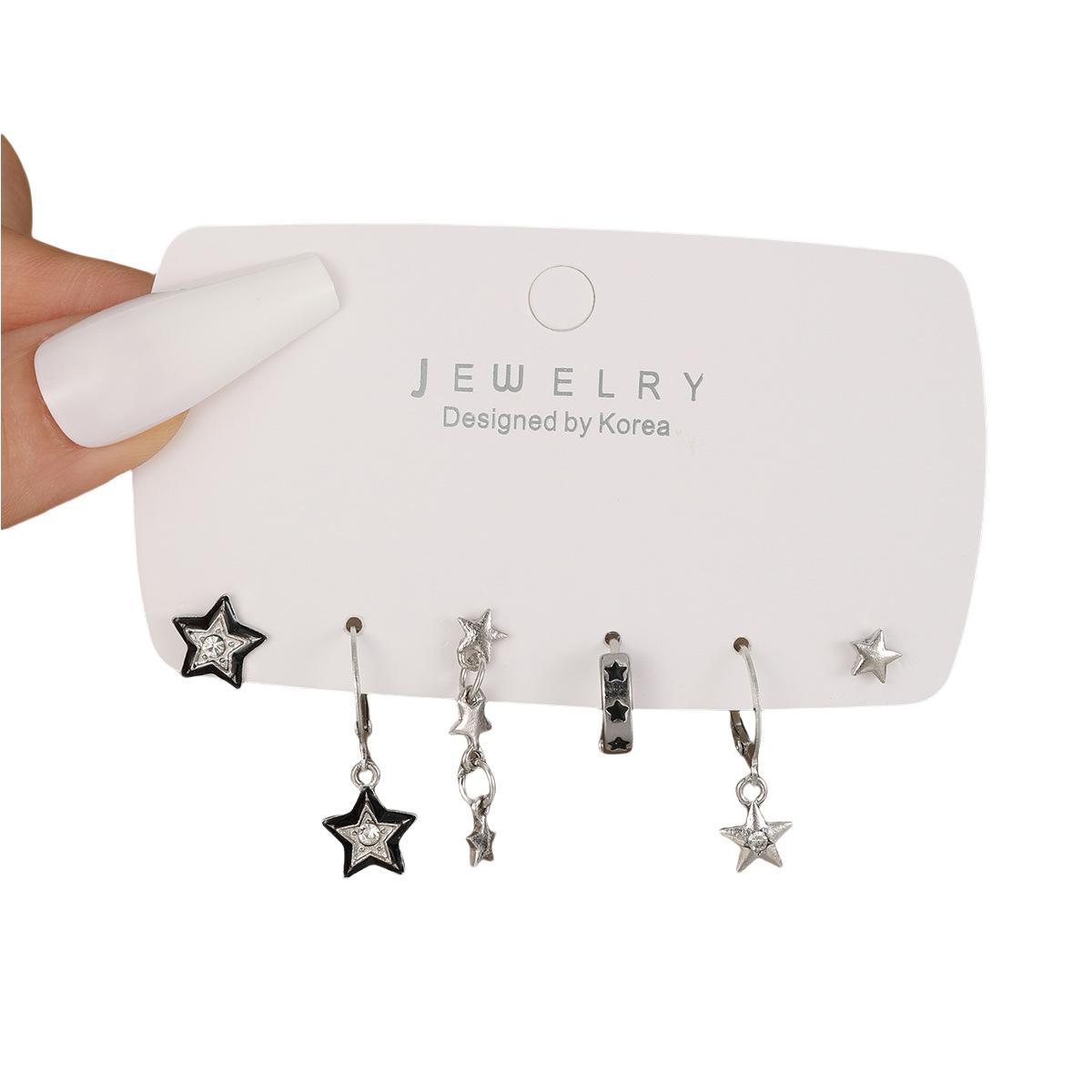 6pcs/set Earring Silver Color Star Dangle Earrings Vintage Metal Geometric Drop Earring for Women Fashion Trendy Y2K Jewelry
6pcs/set Earring Silver Color Star Dangle Earrings Vintage Metal Geometric Drop Earring for Women Fashion Trendy Y2K Jewelry