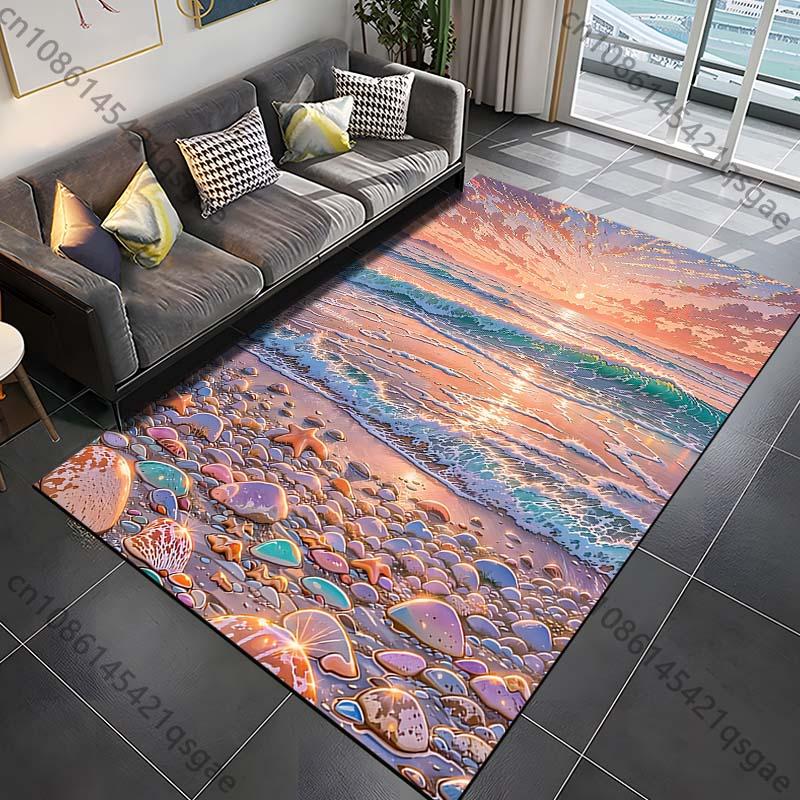 1PC Sunset beach with starfish Print Carpet Rug for Living Room Bedroom Sofa Doormat Home Decor Non-slip Floor Mat 40cm x 60cm
1PC Sunset beach with starfish Print Carpet Rug for Living Room Bedroom Sofa Doormat Home Decor Non-slip Floor Mat 40cm x 60cm