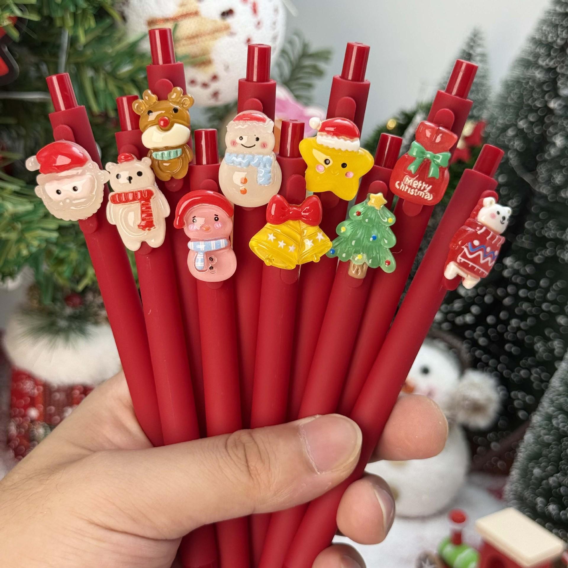10Pcs Creative Christmas Bell Shaped Patch Press Ballpoint Pen School Office Supplies Prize Gift Writing Tools Holiday Gift Novelty Stationery Teacher Random style
10Pcs Creative Christmas Bell Shaped Patch Press Ballpoint Pen School Office Supplies Prize Gift Writing Tools Holiday Gift Novelty Stationery Teacher Random style