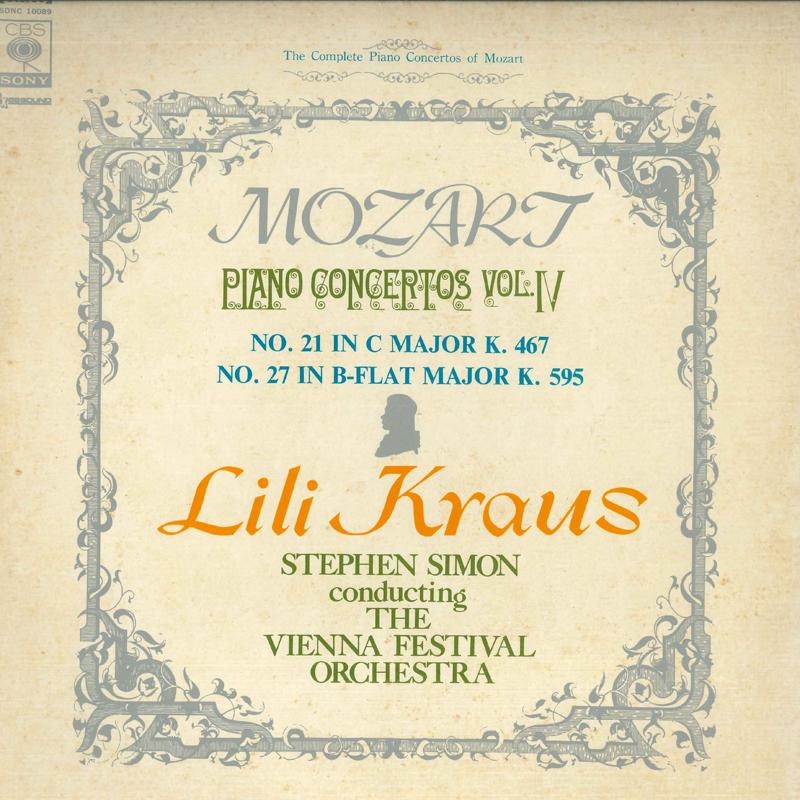 LP Record LILI KRAUS, STEPHEN SIMON, WIENER F - Mozart: Piano Concerto No. 21 in C SONC10089 CBS SONY Japan Classical Used
LP Record LILI KRAUS, STEPHEN SIMON, WIENER F - Mozart: Piano Concerto No. 21 in C SONC10089 CBS SONY Japan Classical Used