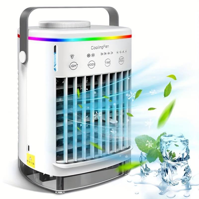 Портативный вентилятор с распылительным охлаждением, испарительный охладитель для личного пространства, увлажнитель воздуха, настольный вентилятор с мини-USB-портом, 4 скорости вращения воздушного потока белый
Портативный вентилятор с распылительным охлаждением, испарительный охладитель для личного пространства, увлажнитель воздуха, настольный вентилятор с мини-USB-портом, 4 скорости вращения воздушного потока белый