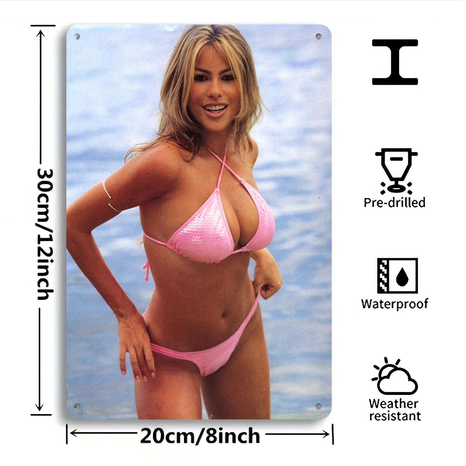 Pink Bikini Beach Beauty Metal Tin Sign Vintage Iron Painting Wall Art Decor for Man Cave Bar Pub Home Bedroom Retro Plaque Po 20x30cm(7.8x11.8inch)
Pink Bikini Beach Beauty Metal Tin Sign Vintage Iron Painting Wall Art Decor for Man Cave Bar Pub Home Bedroom Retro Plaque Po 20x30cm(7.8x11.8inch)