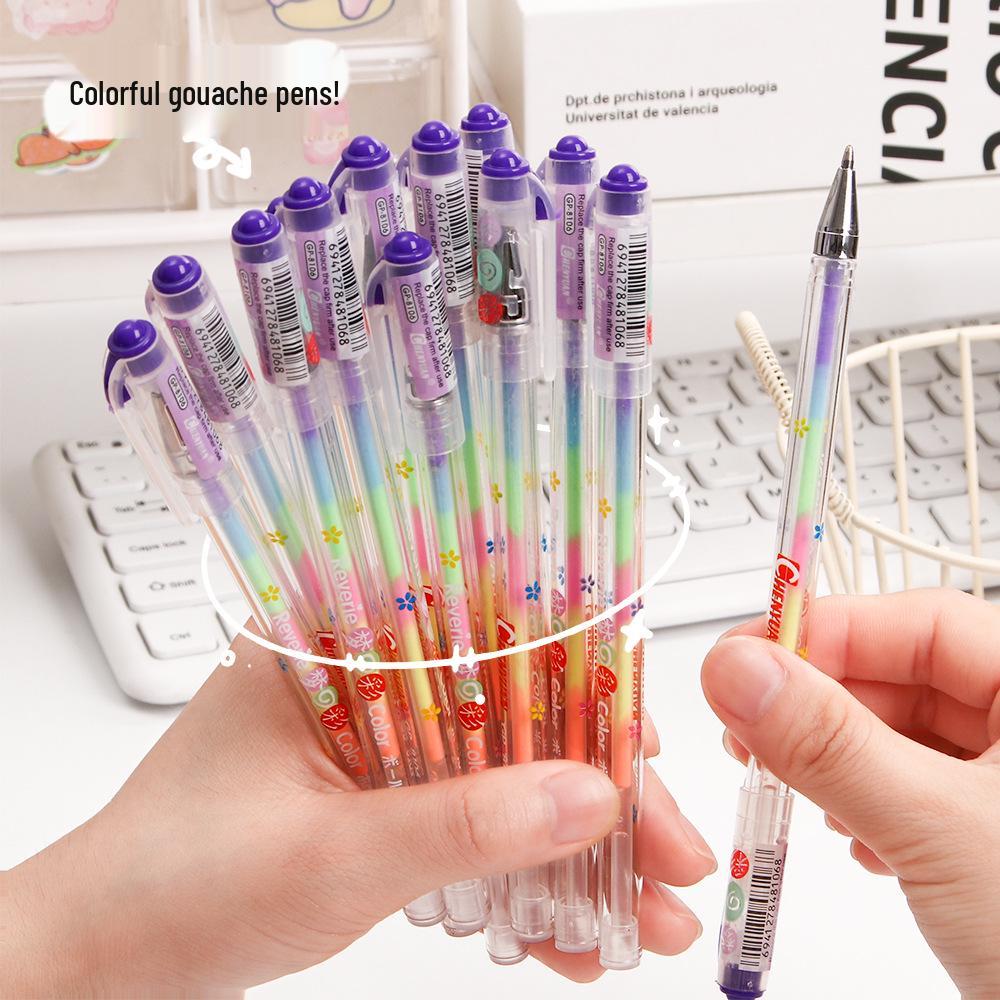 6-in-1 Korean Style Watercolor Gouache Pens for DIY, Photo Album, and Doodling - 6 Colors
6-in-1 Korean Style Watercolor Gouache Pens for DIY, Photo Album, and Doodling - 6 Colors