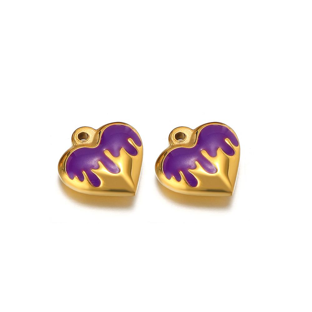 5pcs Stainless Steel 16mm Enamel Heart Charms Pendants for DIY Couples Jewelry Necklaces Findings Bracelets Making Supplies фіолетовий
5pcs Stainless Steel 16mm Enamel Heart Charms Pendants for DIY Couples Jewelry Necklaces Findings Bracelets Making Supplies фіолетовий
