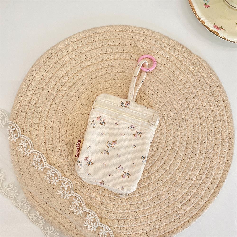 Ins Style Floral Print Key Pouch Elegant Flower Portable Earphone Bag Key Holder for Women Girls Small Sweet Organizer Bag бежевий
Ins Style Floral Print Key Pouch Elegant Flower Portable Earphone Bag Key Holder for Women Girls Small Sweet Organizer Bag бежевий