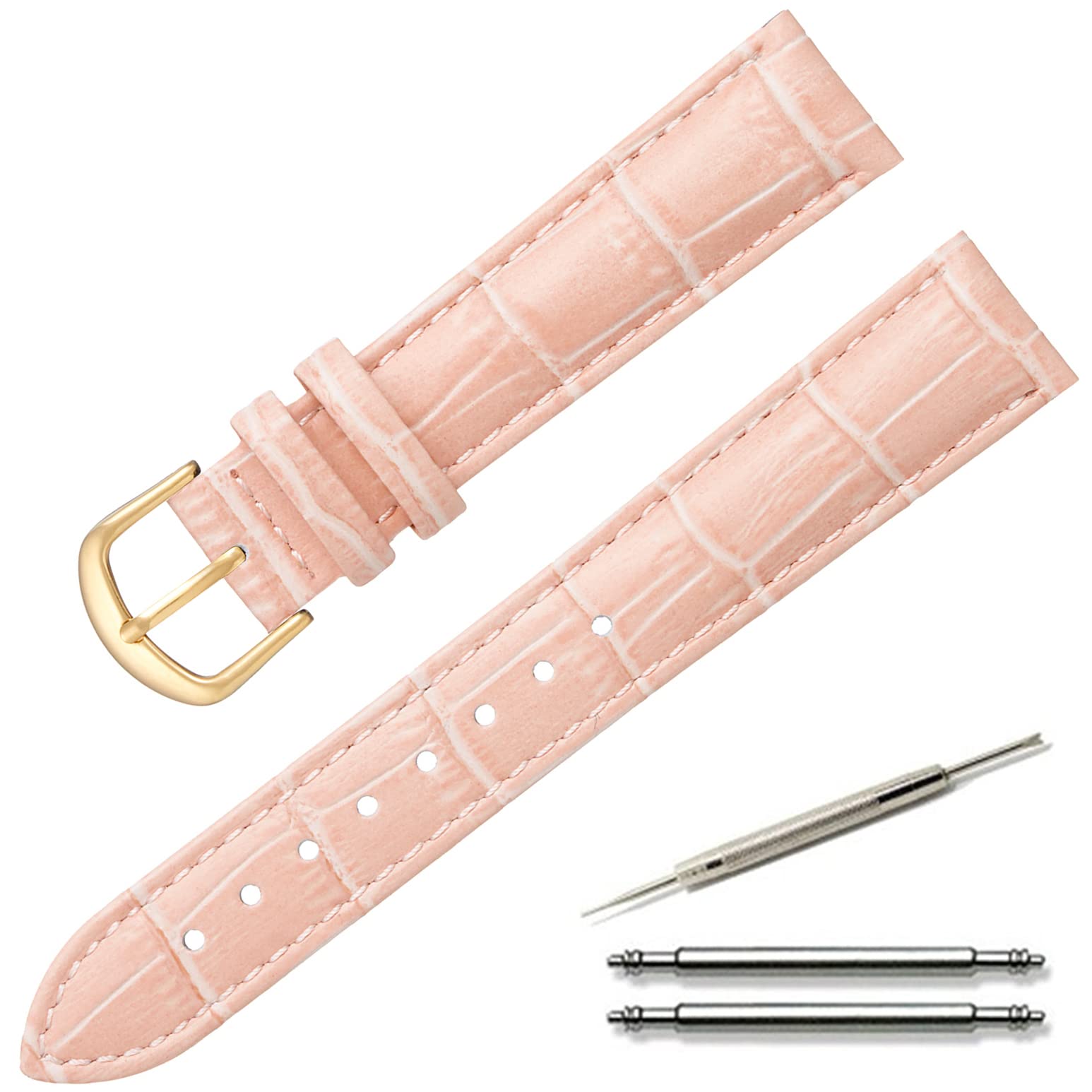 Calme Genuine Leather Watch Band, Crocodile Embossing, Replacement Watch Strap, 0.5 to 0.9 Inch
Calme Genuine Leather Watch Band, Crocodile Embossing, Replacement Watch Strap, 0.5 to 0.9 Inch