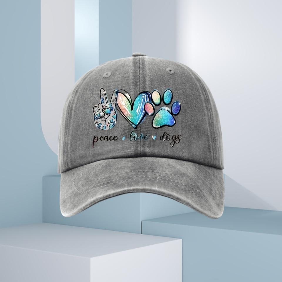 Peace Love Dogs Graphic Unisex Distressed Baseball Cap Adjustable Summer Outdoor Hat One Size сірий
Peace Love Dogs Graphic Unisex Distressed Baseball Cap Adjustable Summer Outdoor Hat One Size сірий