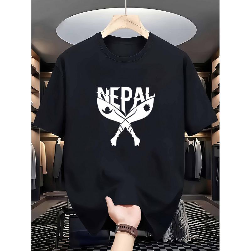 European sizes Men S Nepalese NEPAL Kukri Knife Creative Print Polyester T-Shirt, Summer Quick-Dry Breathable Loose Round Neck Street Style Casual 4XL чорний
European sizes Men S Nepalese NEPAL Kukri Knife Creative Print Polyester T-Shirt, Summer Quick-Dry Breathable Loose Round Neck Street Style Casual 4XL чорний