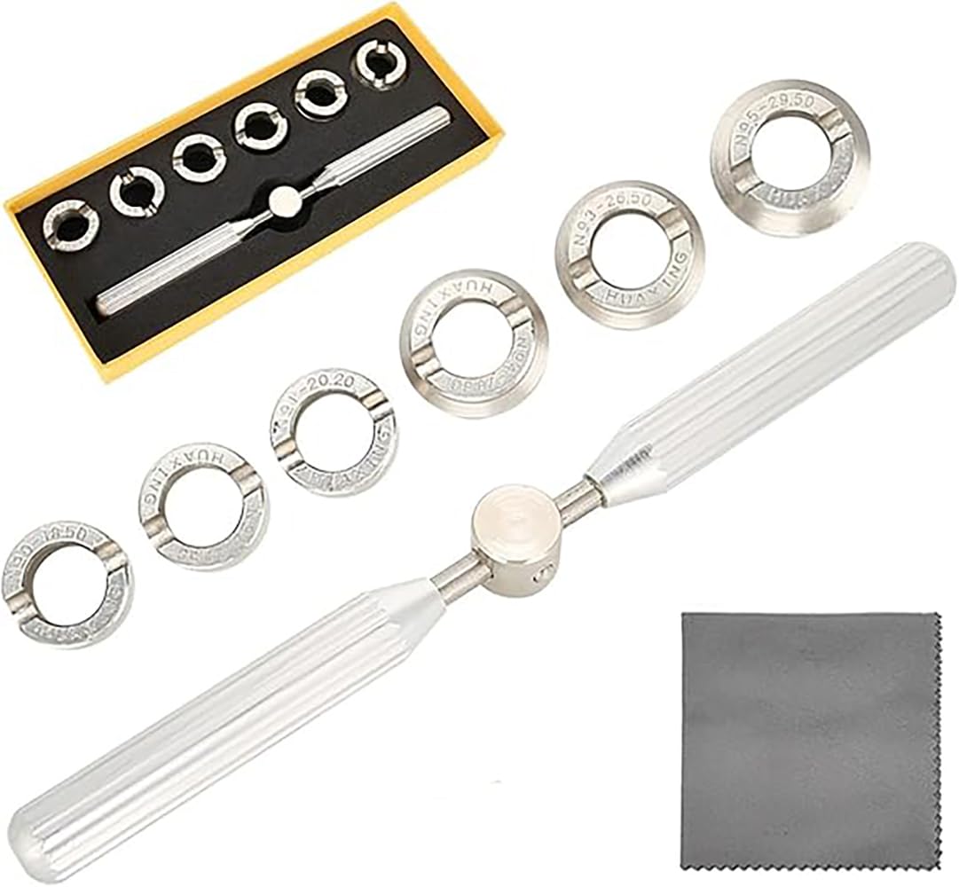 TICFROG Watch Tool Set for Rolex Watch Caseback Removal - Includes 6 Sizes of Dedicated Attachments.
TICFROG Watch Tool Set for Rolex Watch Caseback Removal - Includes 6 Sizes of Dedicated Attachments.