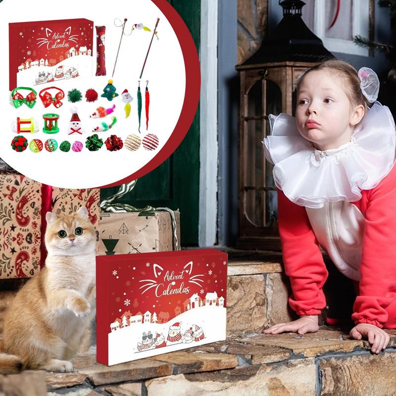 Advent Calendar Cat Toys Teaser Toys For Cats 24 Days Christmas Countdown Calendar Funny Teaser Toy For Indoor Cats 33x23x5cm
Advent Calendar Cat Toys Teaser Toys For Cats 24 Days Christmas Countdown Calendar Funny Teaser Toy For Indoor Cats 33x23x5cm