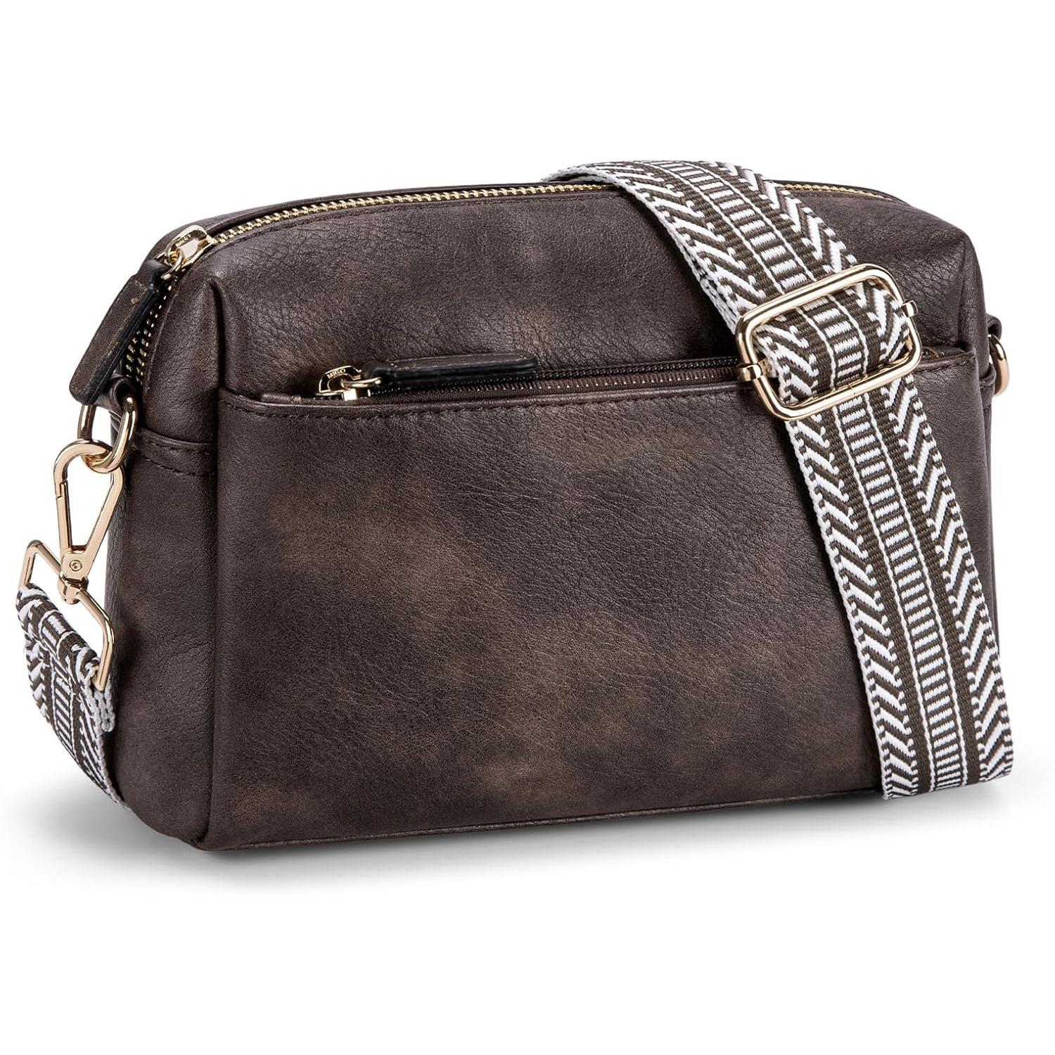 Women s Small Crossbody Bag with Three Zippers, Mobile Phone Leather Handbag, Colorful Shoulder Strap, Single Shoulder Bag темно-коричневого кольору
Women s Small Crossbody Bag with Three Zippers, Mobile Phone Leather Handbag, Colorful Shoulder Strap, Single Shoulder Bag темно-коричневого кольору