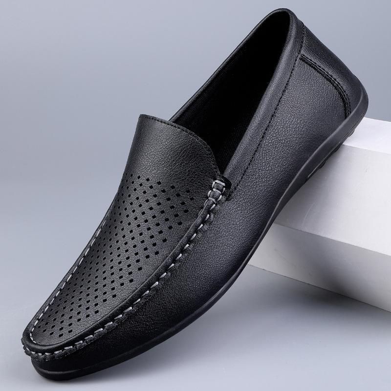 Summer Doudou Shoes Hollow Casual Sleeve Lazy Shoes Handmade Youth Small Leather Shoes Driving Shoes Big Shoes 38 чорний
Summer Doudou Shoes Hollow Casual Sleeve Lazy Shoes Handmade Youth Small Leather Shoes Driving Shoes Big Shoes 38 чорний