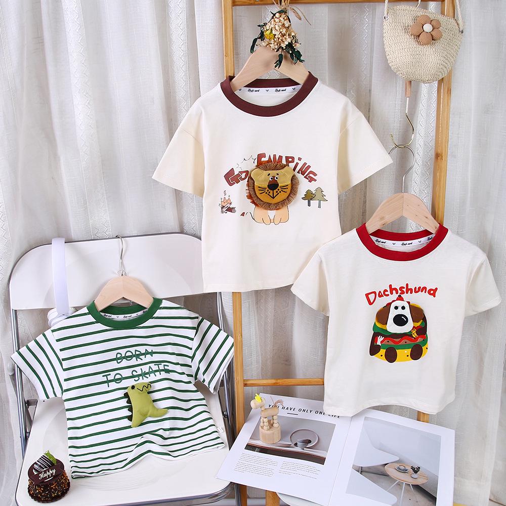 Children s 3D Cartoon Cotton T-Shirt - Unisex Short Sleeve Summer Outfit for Kids and Parent-Child Matching 80 cm
Children s 3D Cartoon Cotton T-Shirt - Unisex Short Sleeve Summer Outfit for Kids and Parent-Child Matching 80 cm