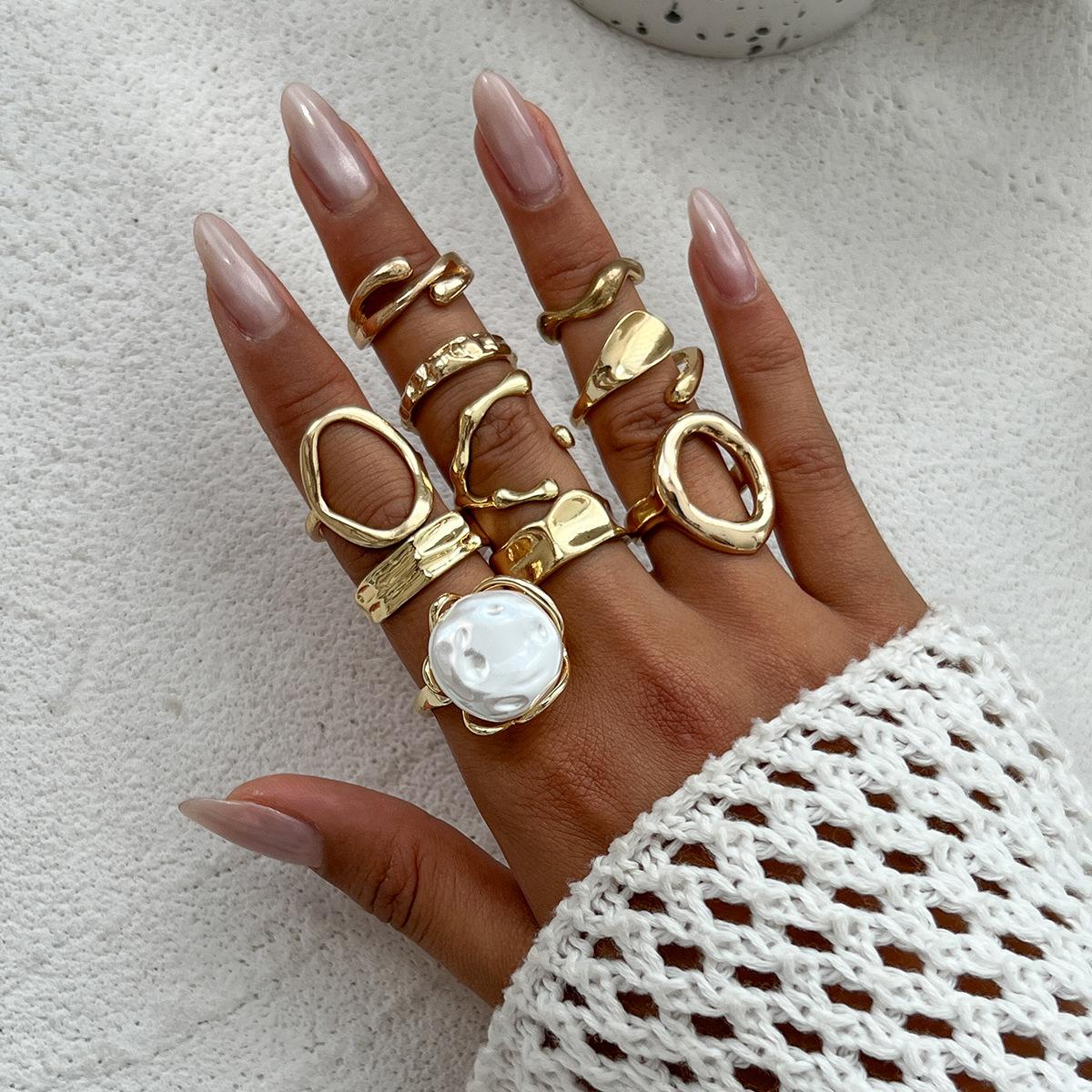 DIEZI One Set Vintage Gold Silver Color Imitation Pearl Hollow Out Rings For Women Men Punk Hip Hop Knuckle Joint Ring Set
DIEZI One Set Vintage Gold Silver Color Imitation Pearl Hollow Out Rings For Women Men Punk Hip Hop Knuckle Joint Ring Set