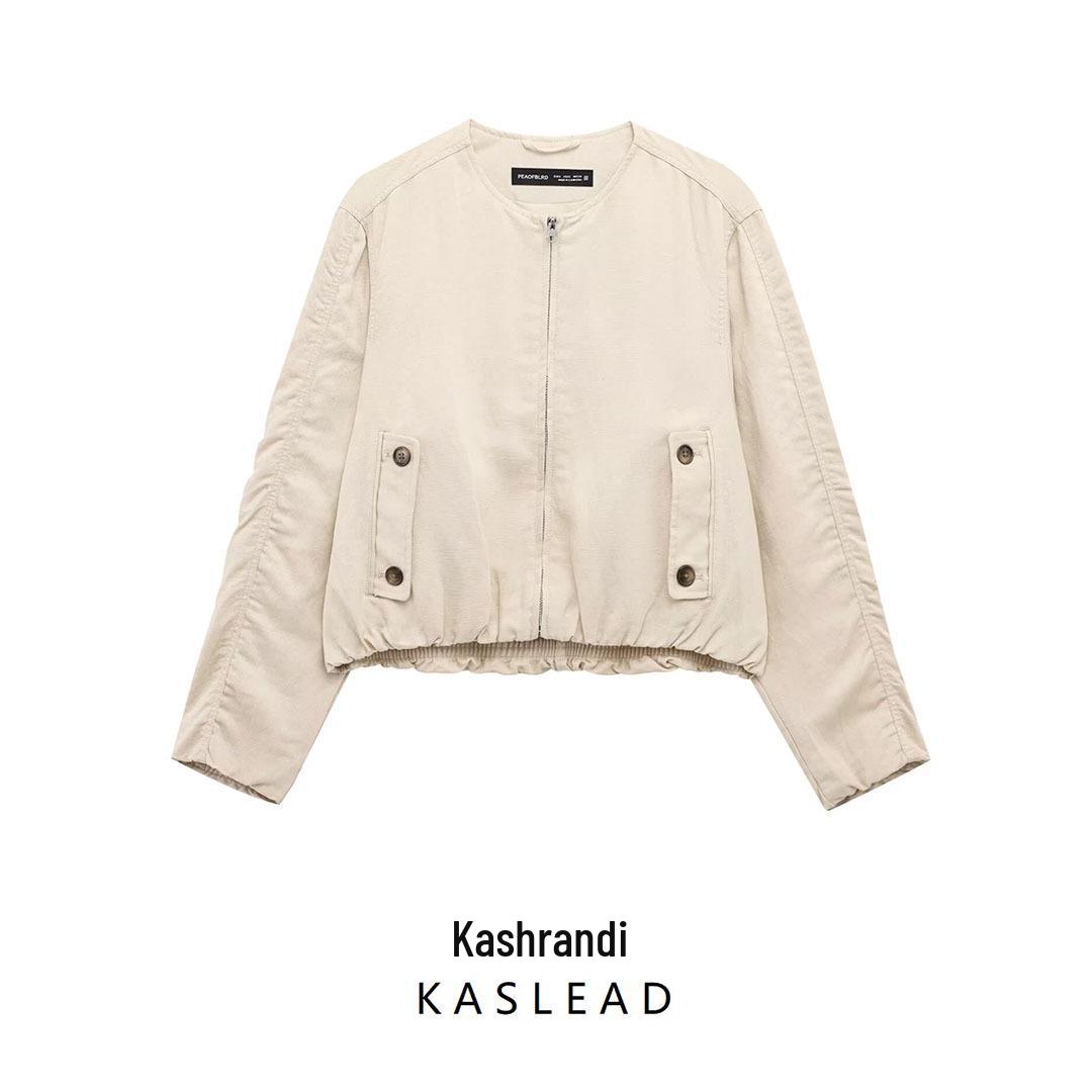 2025 Spring Women s European & American Style Linen Blend Bomber Jacket Large
2025 Spring Women s European & American Style Linen Blend Bomber Jacket Large