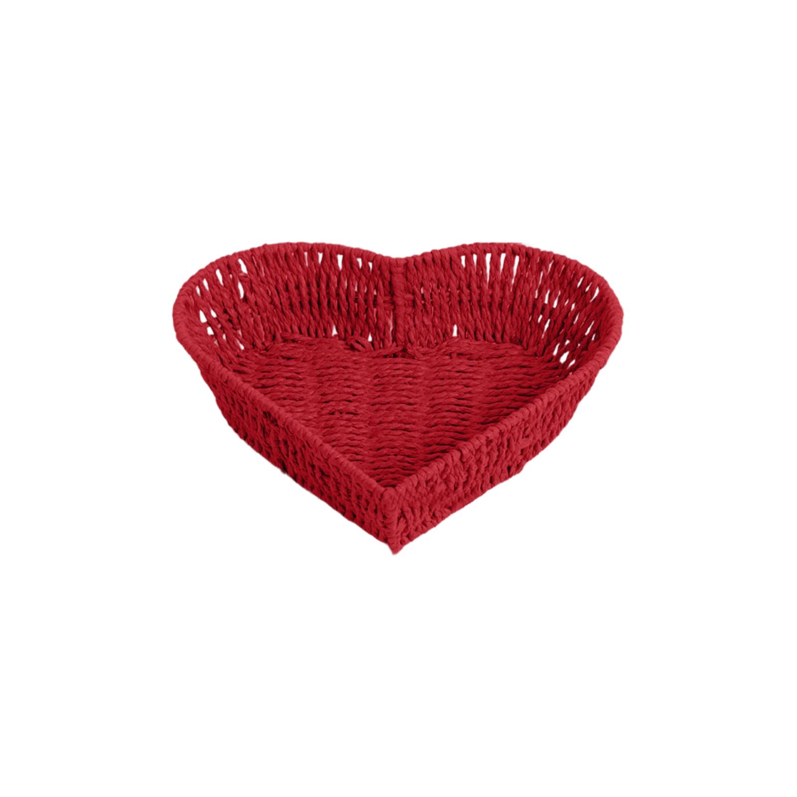 Handwoven Paper Rope Storage Basket Heart Shaped Organizer Tray for Snacks Toys and Small Items Multipurpose Decorative Storage Container
Handwoven Paper Rope Storage Basket Heart Shaped Organizer Tray for Snacks Toys and Small Items Multipurpose Decorative Storage Container