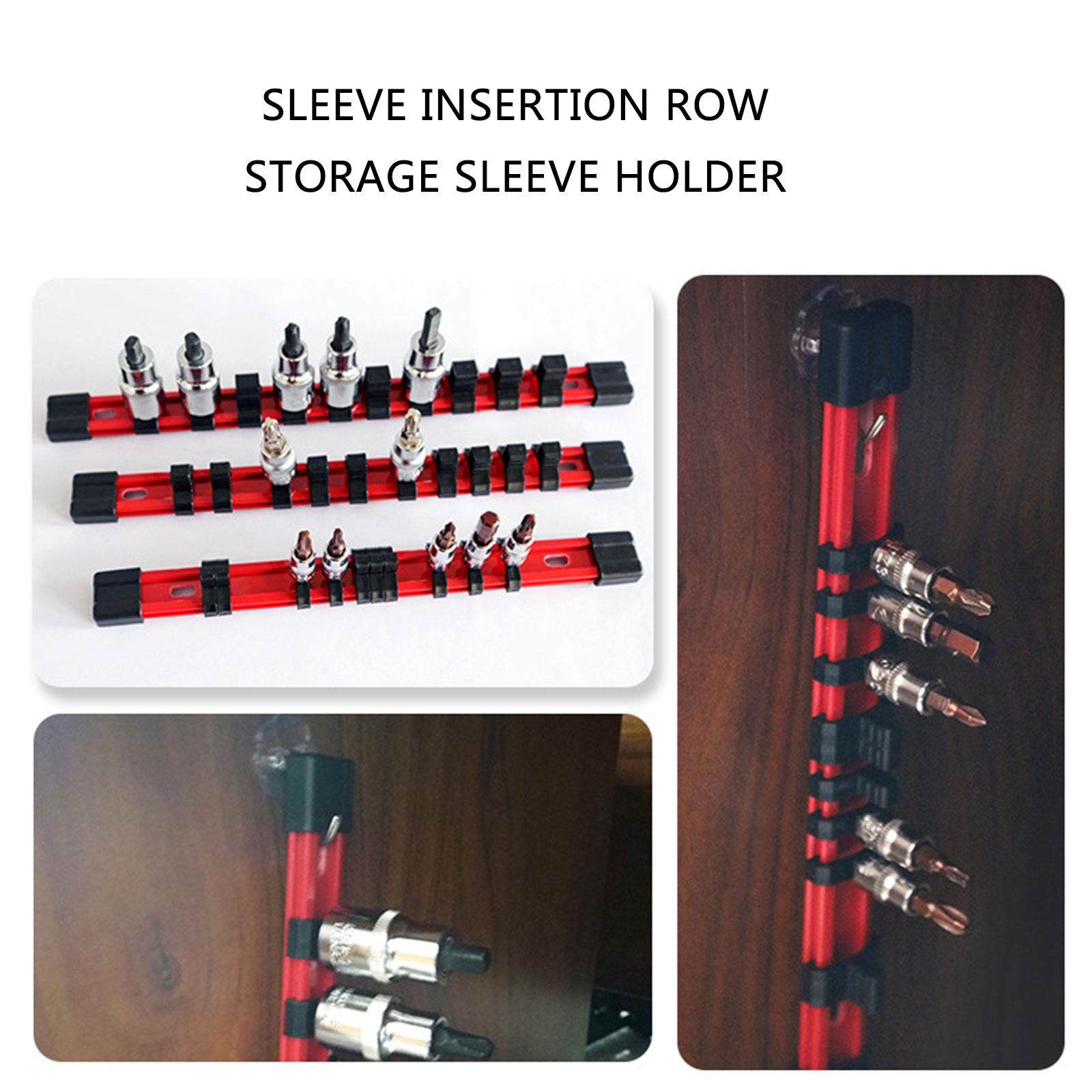 Adjustable Socket Organizer Tray Multi Purpose PVC Storage Rack for Home Offices 1/4Inch 3/8Inch 1/2Inch Socket Holder B
Adjustable Socket Organizer Tray Multi Purpose PVC Storage Rack for Home Offices 1/4Inch 3/8Inch 1/2Inch Socket Holder B
