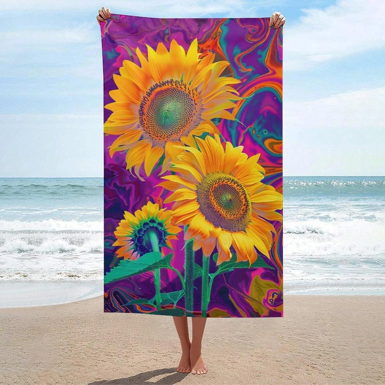Tropical Flower Print Beach Towel Summer Boho Floral Pattern Quick Dry Sand Free Absorbent Lightweight Towel for Beach Pool W40*H60(CM)
Tropical Flower Print Beach Towel Summer Boho Floral Pattern Quick Dry Sand Free Absorbent Lightweight Towel for Beach Pool W40*H60(CM)
