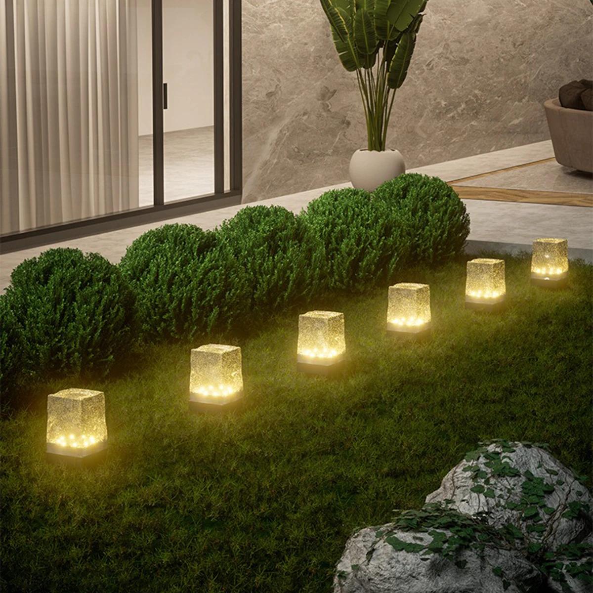 Outdoor LED Solar Lights Waterproof Garden Decoration Solar Powered Light Balcony Fence Lawn Landscape Path Ice Brick Lamp 1pcs lamp
Outdoor LED Solar Lights Waterproof Garden Decoration Solar Powered Light Balcony Fence Lawn Landscape Path Ice Brick Lamp 1pcs lamp