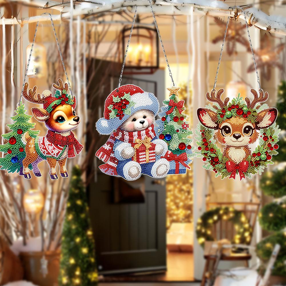 3Pcs Acrylic Christmas Snowflake Diamond Painting Hanging Pendant 5D DIY Diamond Painting Dots Pendant for Garden Window Decor
3Pcs Acrylic Christmas Snowflake Diamond Painting Hanging Pendant 5D DIY Diamond Painting Dots Pendant for Garden Window Decor