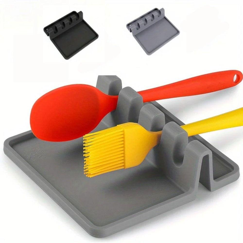 4pcs Soft Spoon Holder Silicone Ladle Shelf Kitchen Organizer Spatula Rack Scraper чёрный
4pcs Soft Spoon Holder Silicone Ladle Shelf Kitchen Organizer Spatula Rack Scraper чёрный