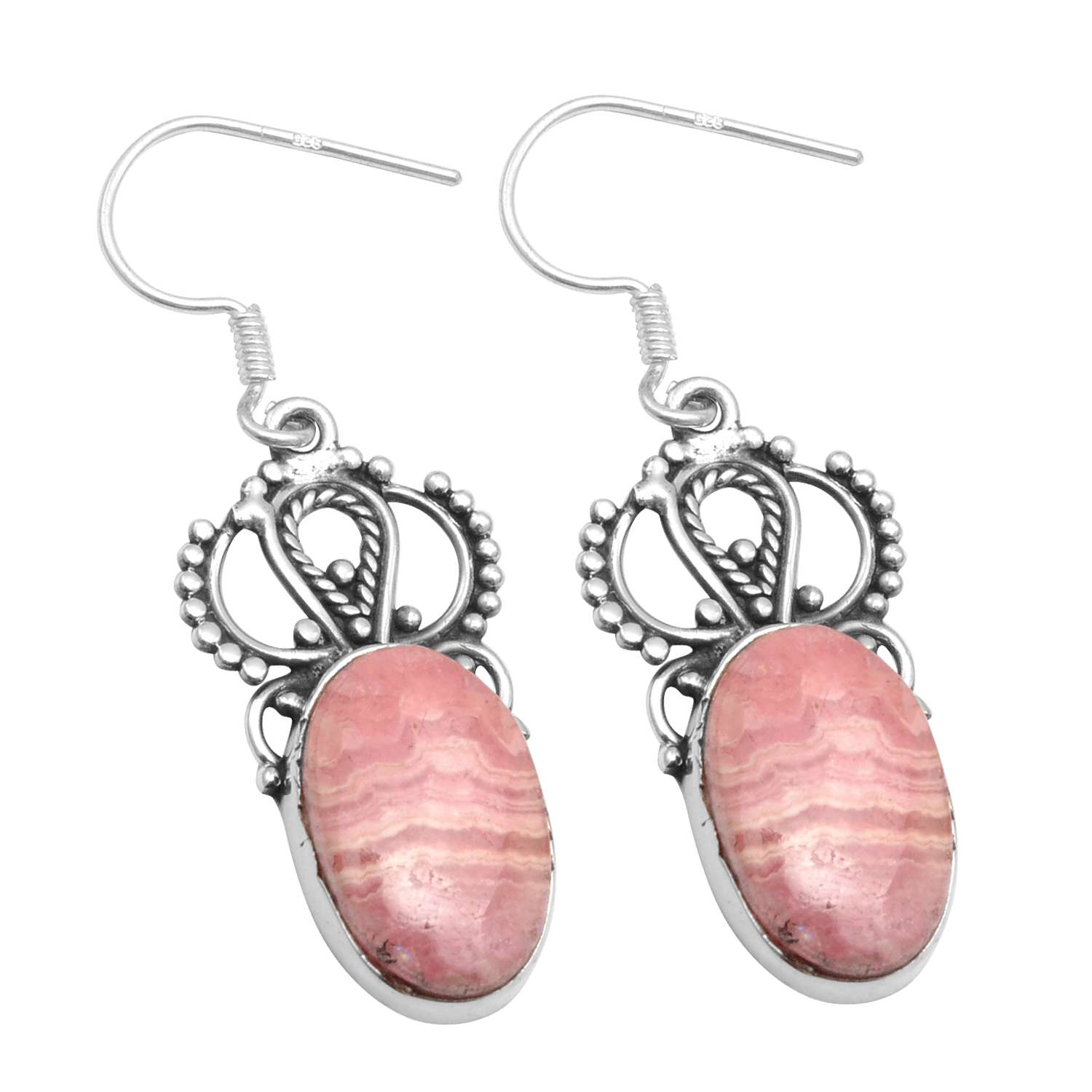 Rhodochrosite Gemstone Earrings Solid 925 Sterling Silver Handmade Earrings Jewelry Gift For Women And Girls E-2877
Rhodochrosite Gemstone Earrings Solid 925 Sterling Silver Handmade Earrings Jewelry Gift For Women And Girls E-2877