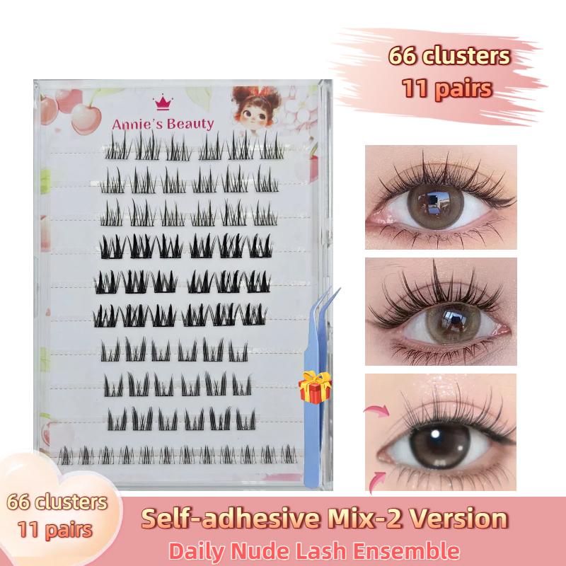 Пучкові самоклеючі накладні вії Annie s beauty 60-240, у комплекті з безкоштовним пінцетом MIX-2
Пучкові самоклеючі накладні вії Annie s beauty 60-240, у комплекті з безкоштовним пінцетом MIX-2