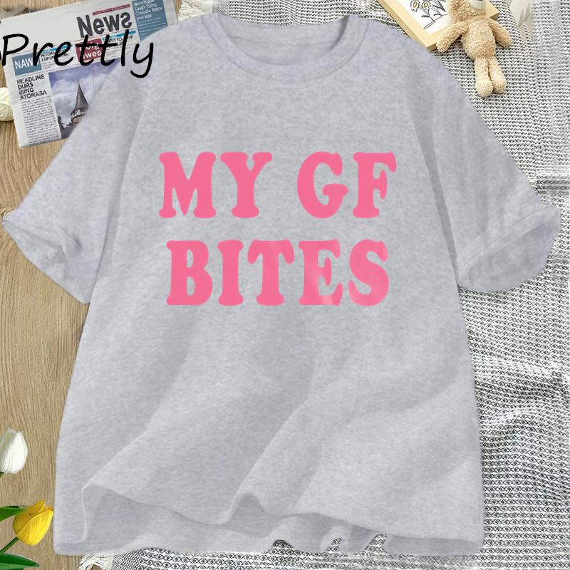 My Gf Bites Tops Funny Male Girlfriend T-shirt Couple Cotton Short Sleeves Tees Fashion Summer O Neck T Shirt Man Clothing XXXL сірий
My Gf Bites Tops Funny Male Girlfriend T-shirt Couple Cotton Short Sleeves Tees Fashion Summer O Neck T Shirt Man Clothing XXXL сірий